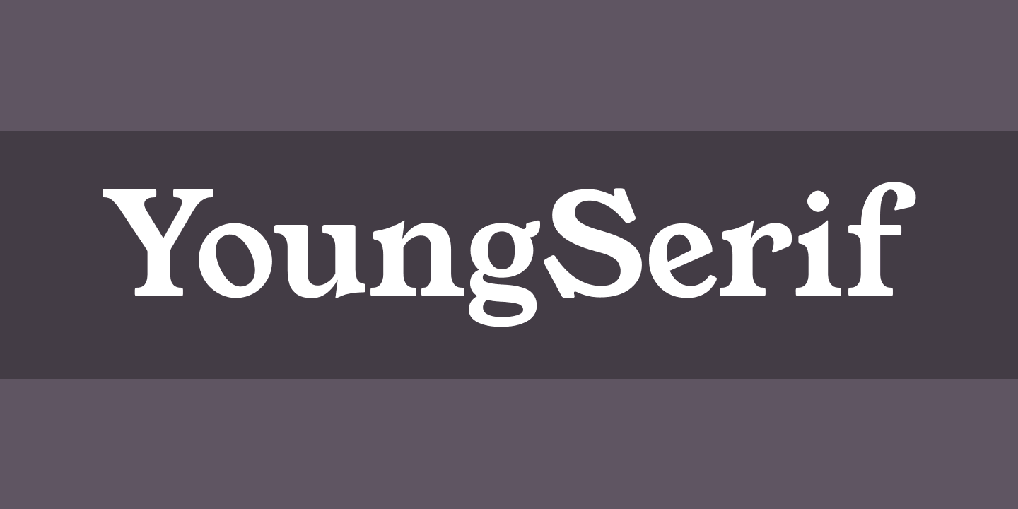 Пример шрифта YoungSerif #1